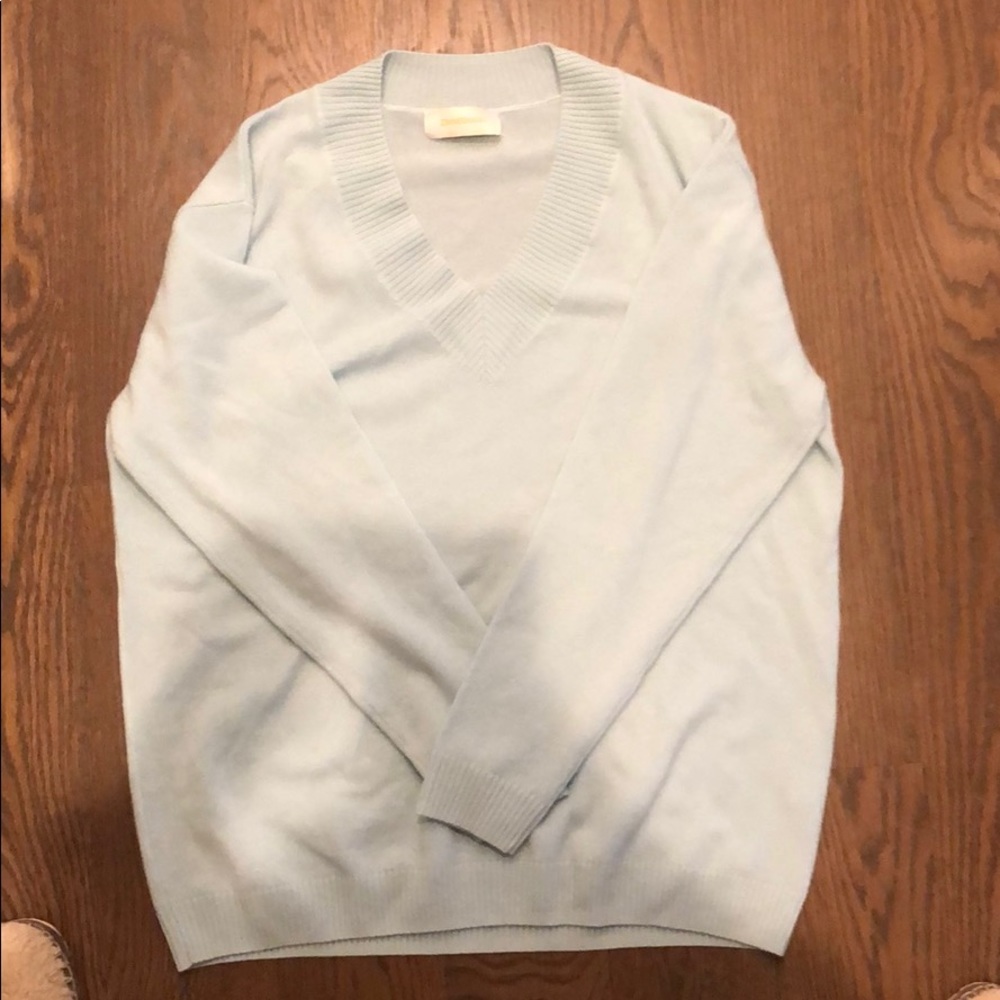 Zimmermann v neck sweater unique blue